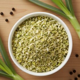 الكراث المجفف المفروم